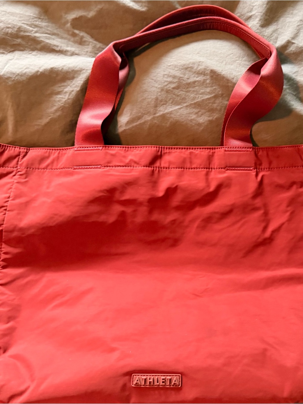 Athleta maroon Tote Bag with Interior Organizer